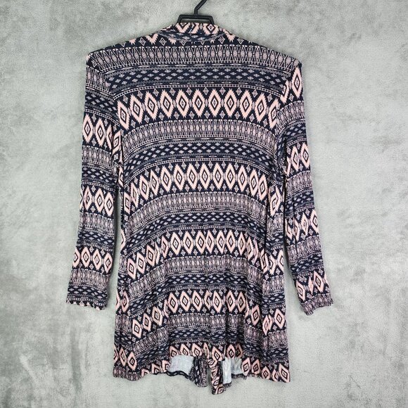 Womens Frumos Aztec Print Open Front Cardigan Jacket Long Sleeve Size 2XL/3XL - Picture 7 of 10